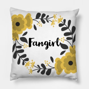 Fangirl Floral Yellow Pillow