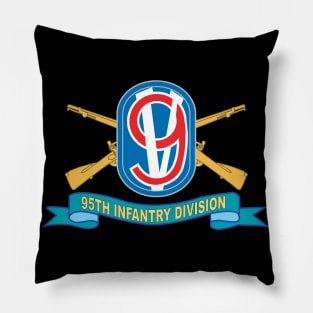 T-Shirt - Army - 95th Infantry Division w Br - SSI - Ribbon X 300 Pillow