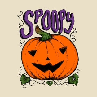 Spoopy Pumpkin Halloween T T-Shirt