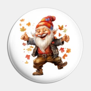 Autumn Happy Gnome #3 Pin