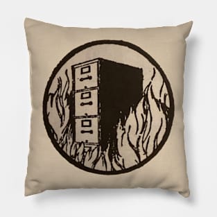 Files on fire Pillow