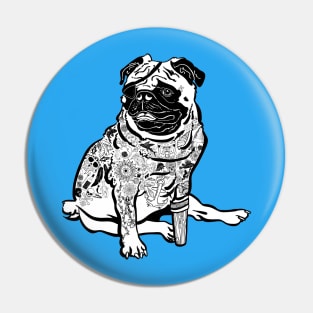 Salty the Pug Pin