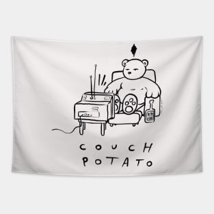 Couch Potato Max the Teddy Bear Tapestry