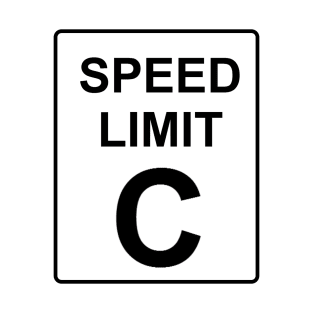 Speed Limit C rect T-Shirt