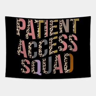 Patient Access Squad Colorful  Leopard Print Tapestry