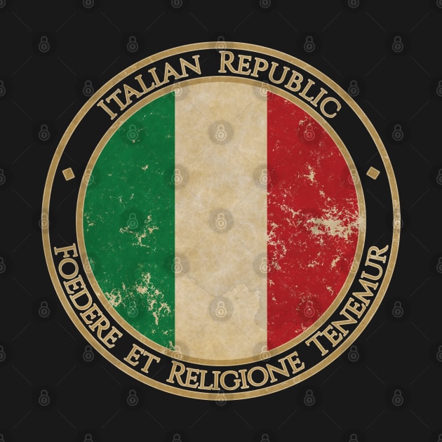 Vintage Italy Italian Republic Europe European EU Flag by DragonXX