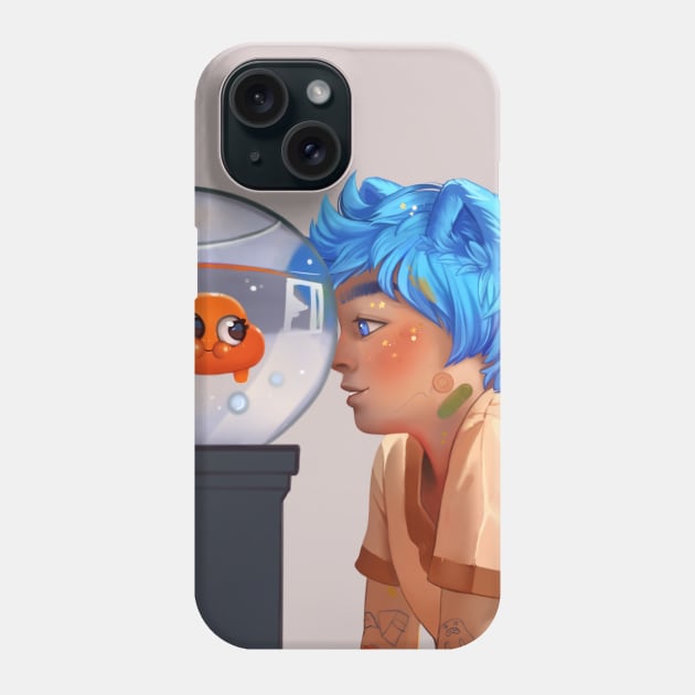 Gumball humanization Phone Case by Deya