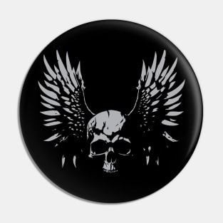 Skull with Wings Pin