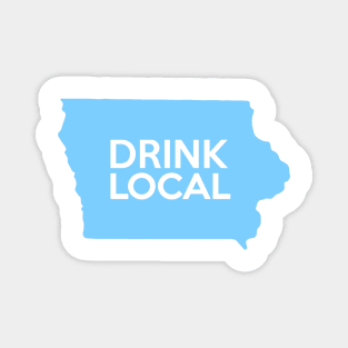 Iowa Drink Local IA Blue Magnet