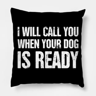 Funny Dog Grooming Gift For Dog Groomer Pillow