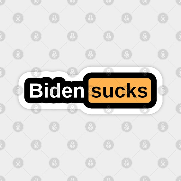 Joe Biden Sucks 2020 Magnet by 9 Turtles Project