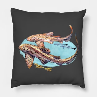 Leopard shark SCUBA Pillow