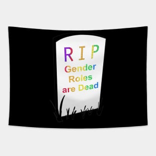 Gender Roles are Dead Tombstone Tapestry