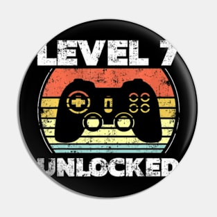 Level 7 Video 7th Birthday Pin