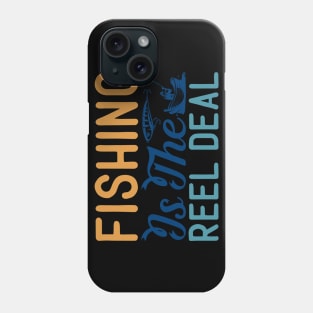 fishing is the reel deal Phone Case