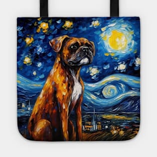 Boxer Dog Night Tote