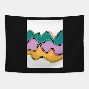 Wavelength abstract art Tapestry