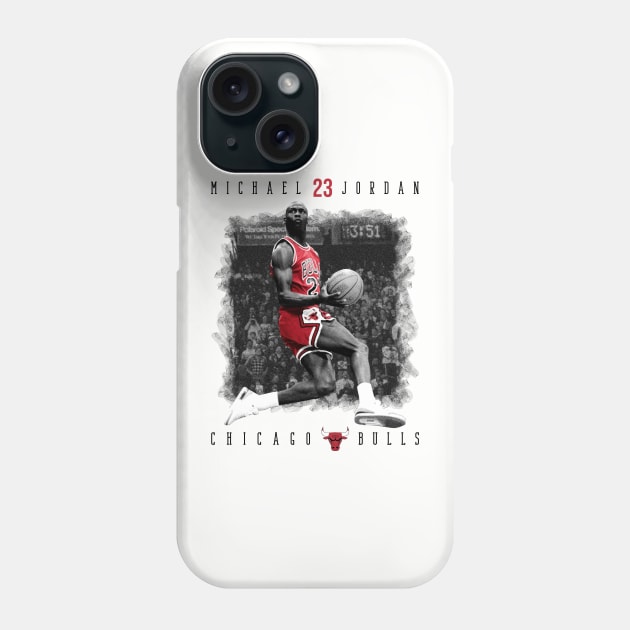 Michael Jordan 23 Chicago Bulls Phone Case by Diamond Creative