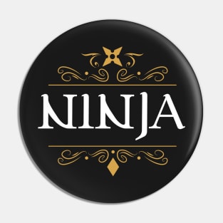 Ninja Character Class Rogue Pathfinder Tabletop RPG Gaming Pin