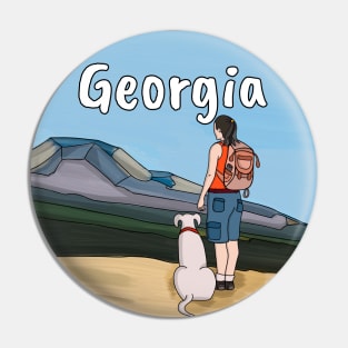 Hiking Georgia Pin