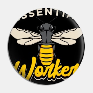 Essential Worker Beekeeping Beekeeper Pin