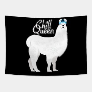 Chill queen llama Tapestry