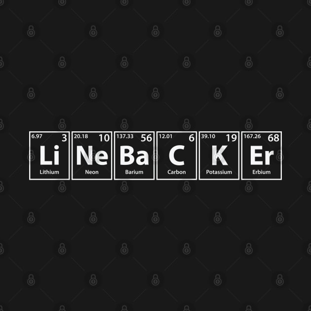 Linebacker (Li-Ne-Ba-C-K-Er) Periodic Elements Spelling by cerebrands