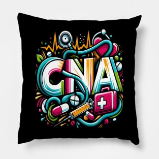 Tie Dye PCA Cute Nurse Day CNA RN Nurse Week Nursing Pillow