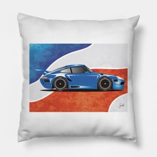 Scenic - German Cup Racer -  Blue Pillow