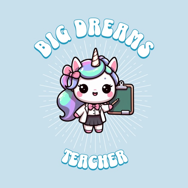 Big Dreams Teacher Unicorn Ocean Edition by Pink & Pretty