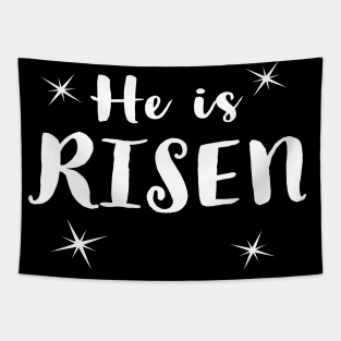 He Is Risen Cool Inspirational Easter Christian Tapestry