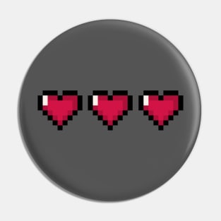 Video Game Hearts – Full Health Pin