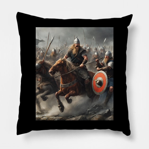 Images Of Nordic Culture Pillow by EdwinPlenzler