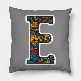 Letter E (IV) Pillow