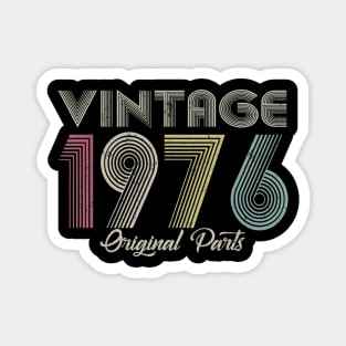 Vintage 1976 Original Part Men Women 44 Birthday Gift Magnet