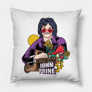 John Prine Styled Aesthetic Design Pillow