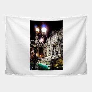 Italy, Rome and the Trevi Fountain Tapestry