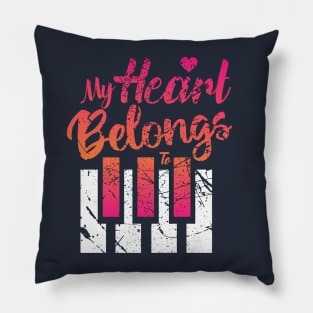 Musician Pianist love piano: Me and You Pillow