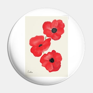 Poppies Pin