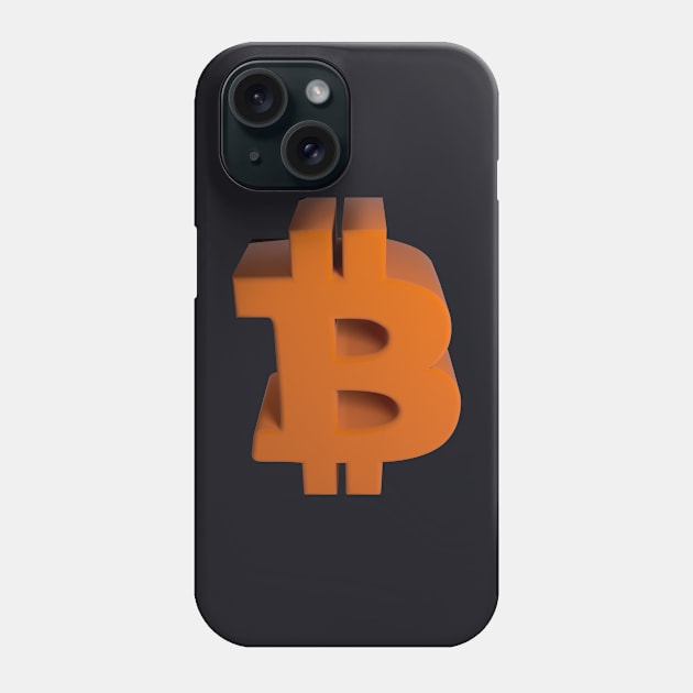 Bitcoin - 3D - Towel Phone Case by 3DMe