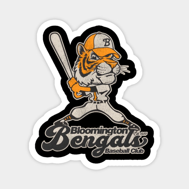 Bloomington Bengals Baseball Team Magnet by AlfieDreamy 