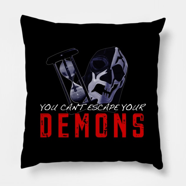 Escape your demons Pillow by BanzaiDesignsII