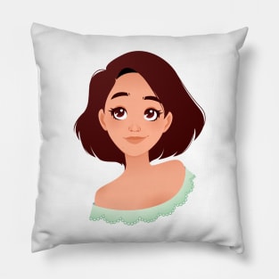Romantic girl Pillow