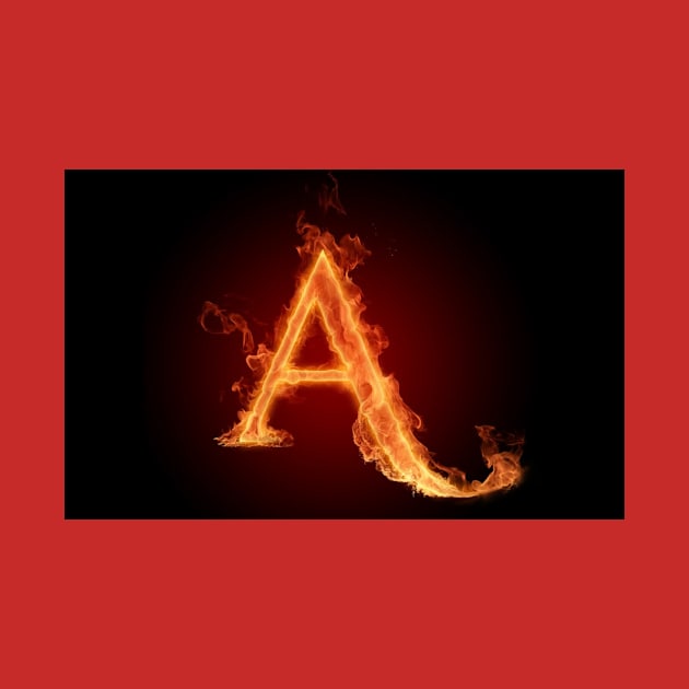 Fire letter set "A" by Hien