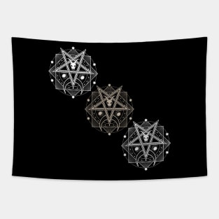 Sigil Baphomet Pentagram Tapestry