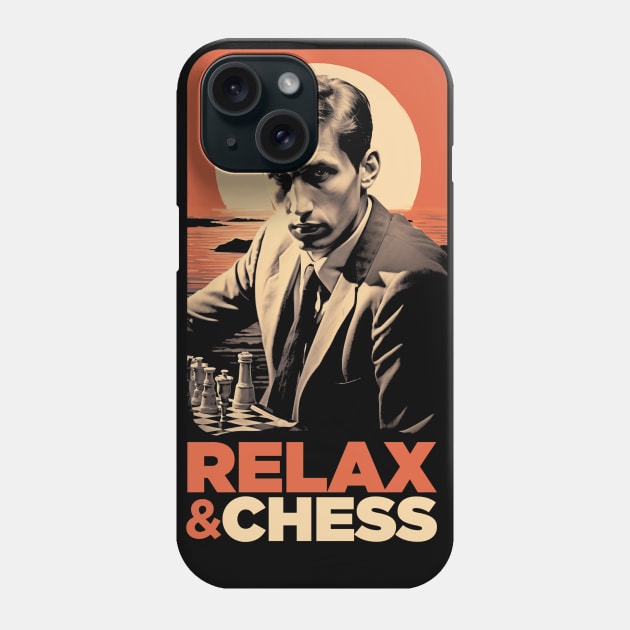 Bobby Fischer - Chess & Relax Phone Case by TNM Design