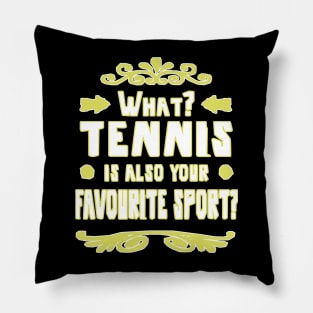 Tennis backhand tennis racket forehand player Pillow