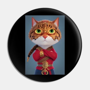 Samurai Cat Pin