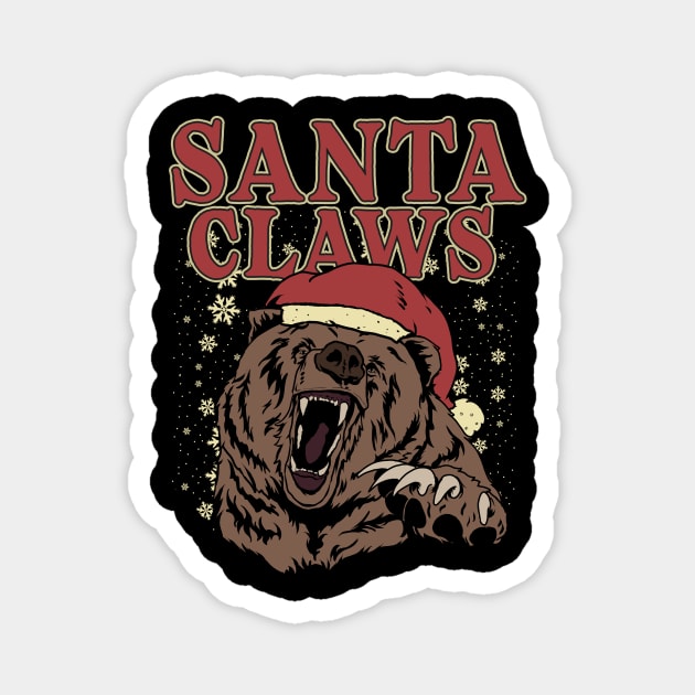 Santa Claws Magnet by Juniorilson