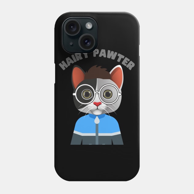 Hairy Pawter, cats, Kitten, Kitty, Cat lover, Animal, Pet, Funny, Funny Cat, Glasses, Track suit, Phone Case by DESIGN SPOTLIGHT